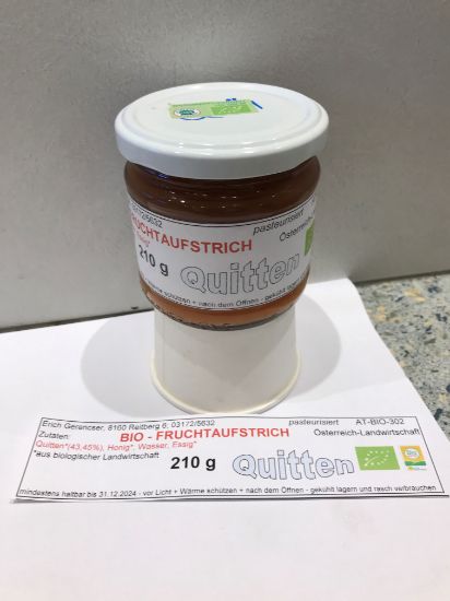 Bild von Bio-Fruchtaufstrich Quitte