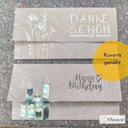 Bild von Kuvert genäht