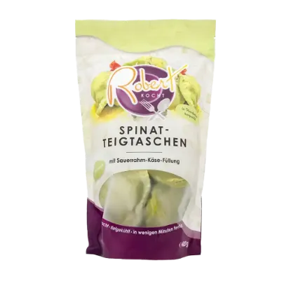 Picture of Spinat-Teigtaschen mit Sauerrahm-Käse Füllung