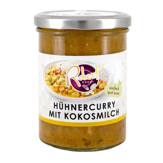 Bild von Hühnercurry mit Kokosmilch